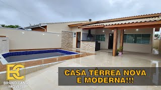 Venha conferir! Casa  térrea  3 dormitórios sendo 2 suítes e piscina  - Peruíbe SP | Litoral Sul