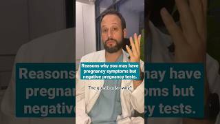 Why you may have pregnancy symptoms but negative pregnancy tests #shorts #fertility