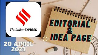 20th April 2021 | Gargi Classes Indian Express Editorial Analysis/Discussion