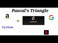 Pascal's Triangle LeetCode Python solution