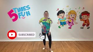 Fun Dance class choreography to Shake Your Sillies Out and Party Freeze Dance - brain breaks