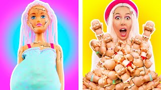 Barbie Doll Having a Baby | Pregnancy Hacks for Pregnant Doll