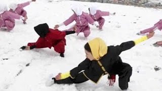 Afghan girls practice Shaolin martial arts in Kabul
