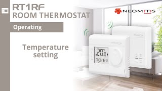 Temperature setting - [Tutorials RT1 RF room thermostat]