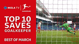 Bundesliga | Top 10 Goalkeeper Saves All Players Best of March