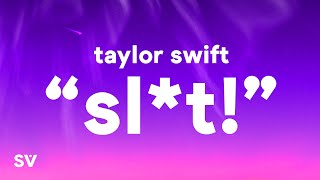 Taylor Swift - "Slut!" (Lyrics)