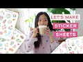 ✨ How I Make Stickers from home ✨ Kiss Cut Sticker Sheet Tutorial