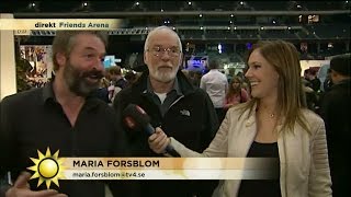 Skådisar från tv-succén Game of thrones besöker Stockholm - Nyhetsmorgon (TV4)