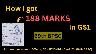 Inside My GS1 Answer Copy: Secrets to Cracking the 69th BPSC Exam