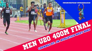 400m final Men U20 || 53rd Chennai District Junior Athletics Championships 2023