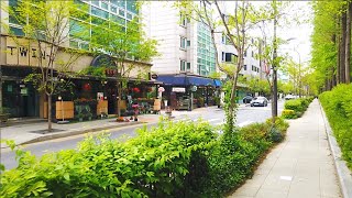 【4K】 4-3. Yangjaecheon Cafe street Walk Tour, Seoul, Korea [Seocho-gu]┃양재천 카페 거리 걷기 [서초구]