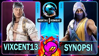 MK1 Vixcent13 (LIU KANG) VS Synopsi (RAIN)🥊Mortal Kombat 1🥊4K 60ᶠᵖˢ