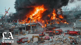 Another huge fire erupts in Beirut port a month after massive blast