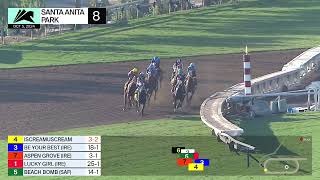 Hang the Moon wins the Rodeo Drive Stakes on Saturday, October 5 at Santa Anita Park