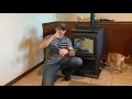 how i heat my house with a pellet stove and move the warm air around