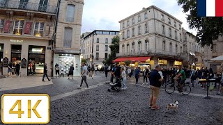 Rue de la République in Avignon, France  | Summer 2021【4K】