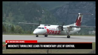 Jazz Aviation Dash 8-300 Moderate Turbulence leads to momentary lose of control.