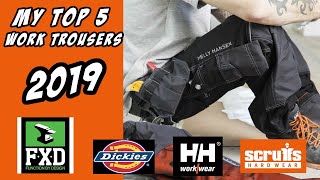 My Top 5 Work Trousers Reviewed in 2019 Includes FXD, Dickies, Helly Hansen and Scuffs Work Trousers