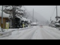 車載・雪道 国道286号 笹谷峠下り 一般道区間 山形道関沢ic～山形蔵王ic