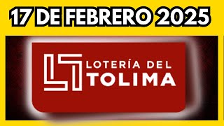 Resultado LOTERIA DEL TOLIMA del lunes 17 de febrero de 2025 💫✅💰 (ULTIMO SORTEO)