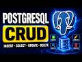 PostgreSQL CRUD Operations Explained | INSERT, SELECT, UPDATE & DELETE for Beginners