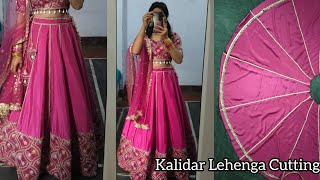 Trending🔥Lehenga Cutting And Stitching //Kalidar Lehenga//Beautiful Lehenga Choli Design