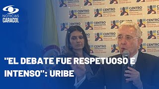 Álvaro Uribe habla de encuentro con Gustavo Petro: “No hubo un diálogo, hubo un debate franco”