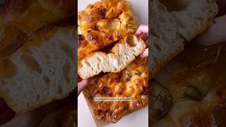 The Easiest No-Knead Focaccia Recipe!#homemade#focaccia#easyrecipe#sourdough#bread#shorts#tutorial