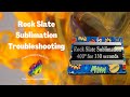 Rock slate sublimation troubleshooting from Creative Design & Supply