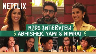 Kids Quiz Abhishek Bachchan, Yami Gautam \u0026 Nimrat Kaur🤭 | Dasvi | Netflix India