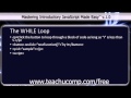 JavaScript Training Tutorial The WHILE Loop
