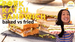 Easy Japanese at Home - Baked vs. Fried Pork Katsu Sandwiches, which is better?