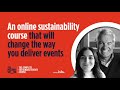 The Complete Sustainable Events Course Virtual Open Day