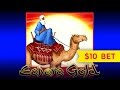 Lightning Link Sahara Gold Slot - $10 Max Bet - LIVE PLAY Bonus!