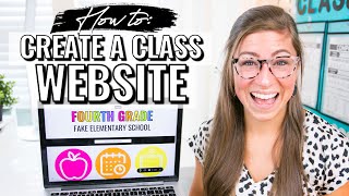 How to Create a Class Website for Teachers | Google Sites Tutorial
