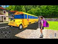 Virtual High School Simulator 2024: Bus Driving Games - Android Gameplay