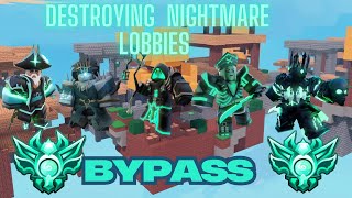 DESTROYING NIGHTMARE Lobbies with Bypass Strategy... (Roblox Bedwars)