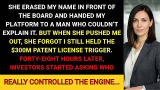 She Thought I Was Just The Developer — I Was The One Holding The $300M Patent