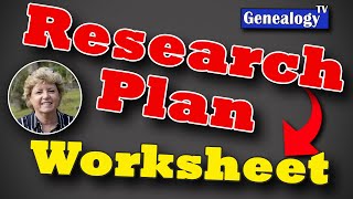 Genealogy Research Plan Worksheet