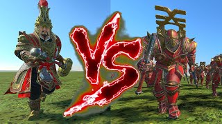 Celestial General VS Chaos Warriors of Khorne (Dual Weapons). Total War Warhammer 3