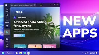 New Apps in Windows 11 Main Release - Paint with Dark Mode and Microsoft Store AI Hub