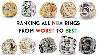 Ranking All NBA Rings WORST to BEST!