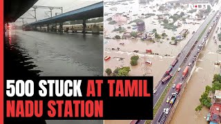 500 Passengers Stuck As Tamil Nadu Station Flooded Amid Heavy Rain, Tracks Damaged