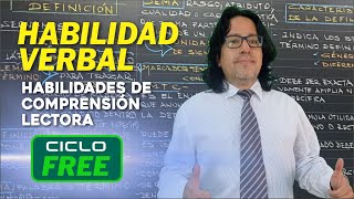 RAZ. VERBAL - Habilidades de comprensión lectora [CICLO FREE]