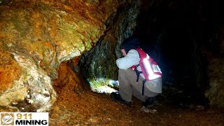 Exploring An Abandoned Gold Mine \u0026 Sampling Areas With Mineralization!