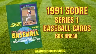 1991 Score Series 1 Vintage Baseball Cards - Box Break - Mike Mussina Rookie Card?