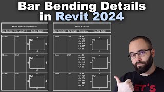 Bending Detail Schedule in Revit 2024 Tutorial