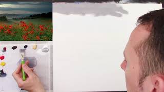 painting poppy fields