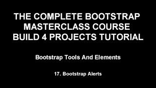 Bootstrap training Part 17 - Bootstrap Alerts (1-65)