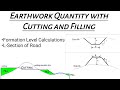 Earthwork Calculations For Road Works | How to Calculate Earthwork Cutting and Filling Quantity